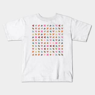 Geometric Shapes Purple Kids T-Shirt